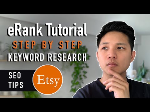 eRank Tutorial - How to use eRank for Etsy SEO Keyword Research - Etsy for Beginners