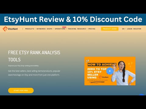 EtsyHunt Review | Free Etsy Rank, Products & Shops Research Tools