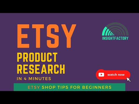 Etsy product research in 4 minutes [Etsy shop tips for beginners]