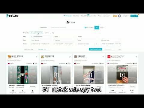 #1 tiktok ads spy tool -Pipiads