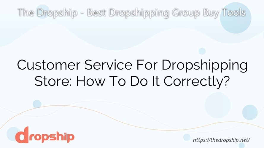 Customer Service For Dropshipping Store: How To Do It Correctly?